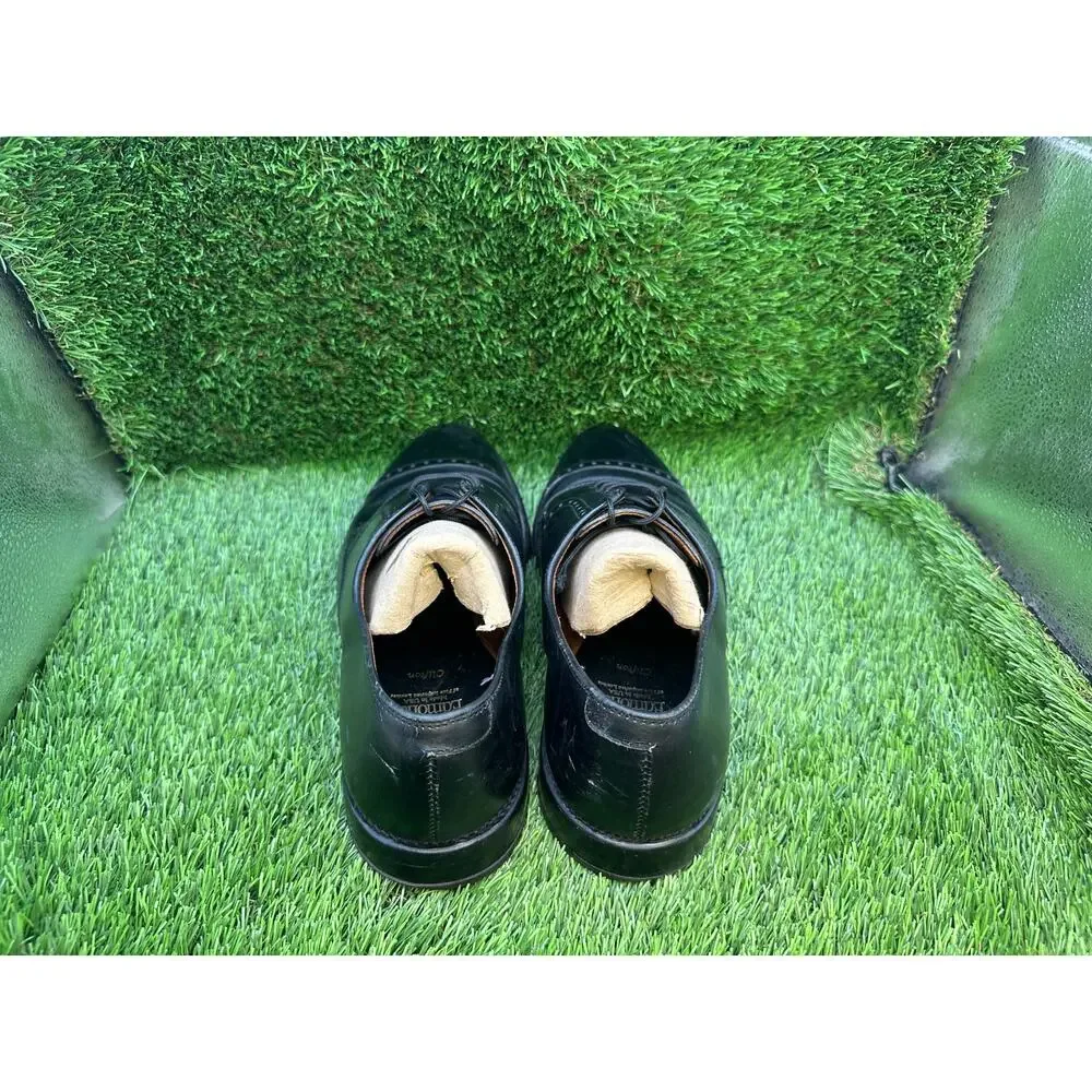 Allen Edmonds Clifton 3308 Derby Dress Shoes Men's 7.5 Black Leather Cap Toe